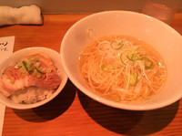 「朝ラー定食  塩  702円」@らーめん芝浜の写真