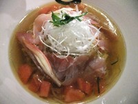 「【限定】冷やし煮干しラーメン（850円）」@らーめん愉悦処 鏡花の写真