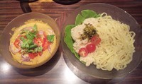 「【限定】 冷やしラクサつけ麺：870円」@麺屋武蔵 鷹虎の写真