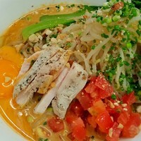 「冷やし担々まぜそば  ８００円？」@麺屋庄太 津久井浜店の写真