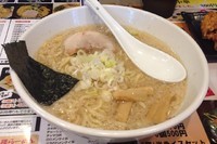 「東京背脂らーめん＋半ライス(650円＋100円)」@らーめん福たけ 袖ヶ浦店の写真