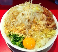 「まぜそば　830円」@用心棒の写真