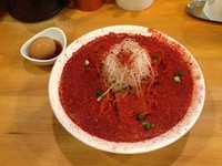 「赤だく（大盛り＋煮玉子）」@麺屋 極鶏 一乗寺本店の写真