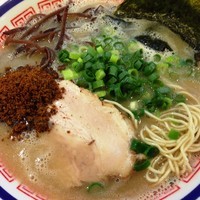 「らーめん（バリカタ）＋カレーフレーク」@博多らーめん バリ龍の写真