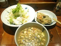 「冷やし鶏天つけめん」@麺屋武蔵 二天 池袋店の写真