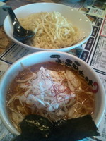 「北海道焦がし味噌つけ麺　大盛」@らーめん 福たけ 市原店の写真