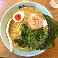 「ラーメン680円＋中盛100円（カタメ）」@いっぱち家の写真