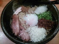 「鶏白湯まぜそば　830円」@三代目麺処 「まるは」極 船橋店の写真