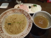 「【限定】薬涼潮つけそば(大盛サービス)　850円」@麺や 虎徹の写真