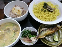 「【2014.8.17限定】鮎の冷汁　麦飯付　￥1100」@ラーメン愉悦処 似星の写真