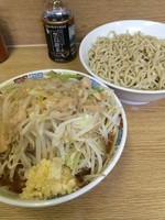 「つけ麺豚入り(甘いの、全増し)」@ラーメン二郎 栃木街道店の写真