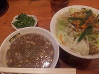 「魚躍つけめん＋大盛り＋パクチー」@濃菜麺 井の庄の写真