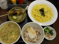 「鮎の冷汁＋麦ごはん長芋のせ」@ラーメン愉悦処 似星の写真