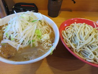 「シークヮーサーつけ麺＋ニンニク」@ラーメン二郎 八王子野猿街道店2の写真