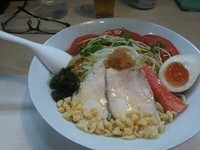 「【限定】冷製らぁ麺+発泡酒」@桜台らぁ麺 美志満の写真