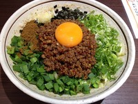 「台湾まぜそば（ニンニク有）」@麺屋はなび 新宿店の写真