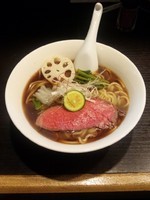 「【限定】スルメイカの特製冷やし醤油」@麺処 夏海の写真