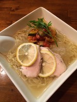 「夏野菜の冷たいらーめん 850円」@らーめん かねかつの写真