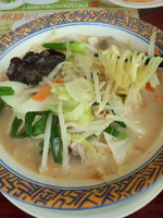 「野菜たっぷりタンメン599円＋とんこつ変更150円〖税別〗」@バーミヤン 足立栗原店の写真