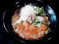 「【限定】次世代焦がし塩海老チリらーめん ￥850」@麺家 うえだの写真