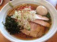 「【木曜限定】冷製煮干中華700円、味玉100円」@麺や 飛来の写真