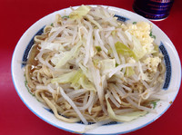 「小ラーメン(500円)ニンニク」@ラーメン二郎 目黒店の写真
