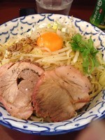 「まぜそば 大盛」@らーめん陸の写真