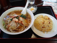 「チャーシュー麺＋半炒飯セット790円」@永興楼の写真
