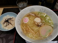 「【限定】帆立ラーメン(塩)+ミニ生ほたて丼・・1000円」@宗谷岬 間宮堂 関東総本店の写真