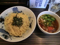 「鯵ニボ醤油つけ麺（￥750）」@志奈そば 田なかの写真