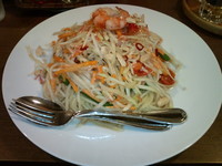 「8月限定麺 タイ風パパイヤサラダ麺」@東池袋大勝軒 沖縄宜野湾店の写真