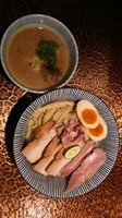 「ラム豚骨つけめん(中)(全部のせ)」@自家製麺 MENSHO TOKYOの写真