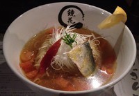 「冷し煮干ラーメン(期間限定)900円」@らーめん愉悦処 鏡花の写真