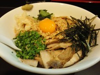 「【限定】冷やし納豆まぜそば（追い飯付）　800円」@おおぜき中華そば店の写真