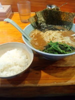 「朝ラー500円カタメコイメ」@横浜ラーメン 武蔵家 大井町店の写真