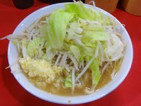 「普通盛り:1枚（750円）ヤサイニンニク」@麺屋 鳳の写真