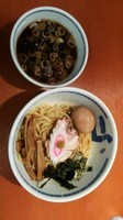 「つけ麺＋味付玉子」@たけちゃんにぼしらーめん 調布店の写真