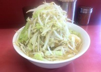 「ラーメン豚二枚 700円(ヤサイ・ニンニク・カラメ)」@ラーメン二郎 ひばりヶ丘駅前店の写真