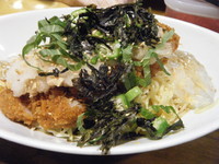 「なっトンカツのおろしそ冷んやり麺900円」@麺処 旋風堂の写真