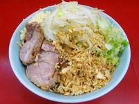 「小ラーメン（690円）＋ねぎ汁なし（100円）ニンニク」@ラーメン二郎 中山駅前店の写真