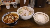 「辛しび味噌つけ麺　小ご飯」@麺処 井の庄の写真