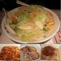 「五目かた焼きそば(大盛)810円」@陳麻家 高崎駅西口店の写真