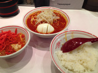 「北極ラーメンレディースセット 600円」@蒙古タンメン 中本 新宿店の写真