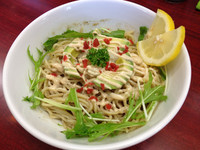 「紀州梅とアボカドの塩そば 750円」@にぼshin. 弘前店の写真