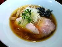 「あさり出汁鶏そば（醤油・細麺）750円」@麺や 虎徹の写真