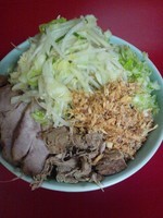 「ねぎ汁なし豚入り@890」@ラーメン二郎 中山駅前店の写真