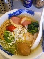 「鴨と小エビの冷やし塩ラーメン830円」@麺屋 扇 SENの写真