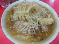 「ラーメン（麺半分） ￥600」@ラーメン二郎 三田本店の写真