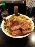 「【期間限定】ガツ盛り鬼麺王」@麺家 うえだの写真