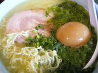 「生からしラーメン＋味玉」@らーめん まる玉 両国店の写真